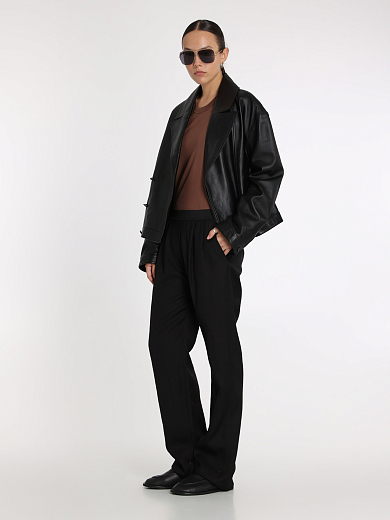 куртка кожаная LOULOU STUDIO KAIPAN