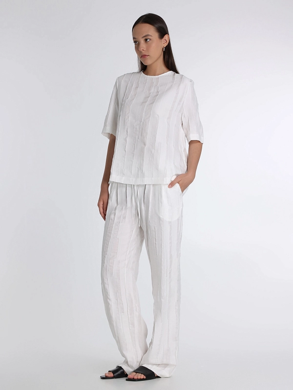 LOULOU STUDIO брюки SOLERIVORY