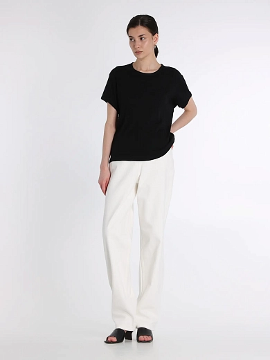 футболка The Row 8742K635BLK